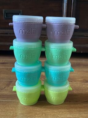 Melii baby food & snack containers set of 8